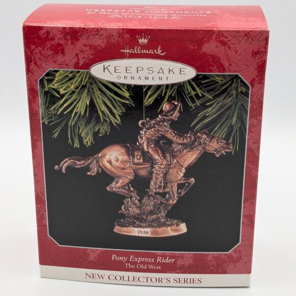 Hallmark Keepsake Pony Express Rider 1998, NEW, 1st in the Old West Series - Picture 8 of 10